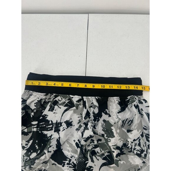 Under Armour M‎ Speedpocket Shorts Camo Running Athletic Quick Dry Gray Black - Picture 7 of 9
